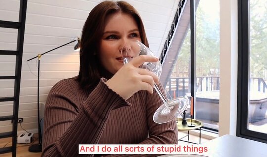 Made a Russian chick dr*** with wine, and then fucked a dr*** in the pussy 