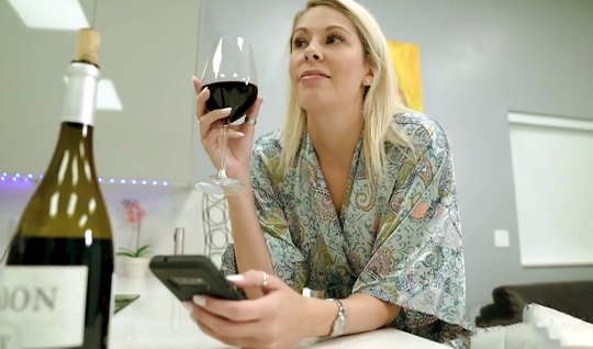 Mom framed a wet pussy for fucking after a glass of wine 