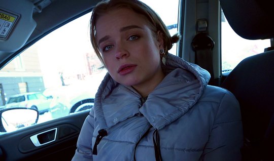 Russian girlfriend after a pickup truck made a Blowjob and got cancer for sex 