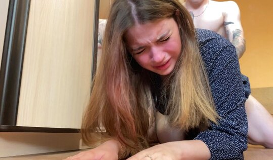 Russian chick with doggy style experienced several orgasms in a row 