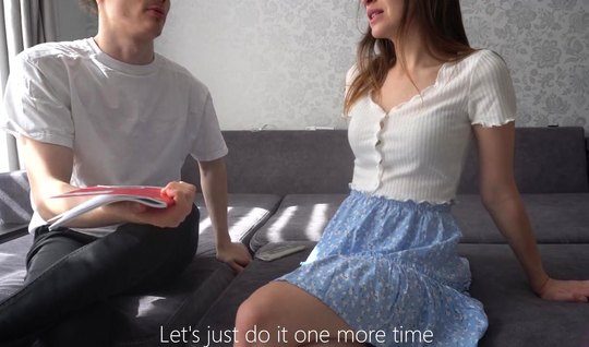 ⁣Russian student doesn’t want to think about studying, but wants to fuck 