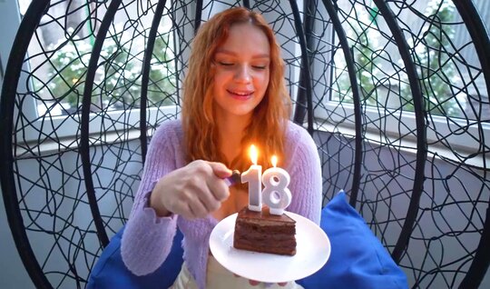 Young chick got a big dick in honor of her birthday 