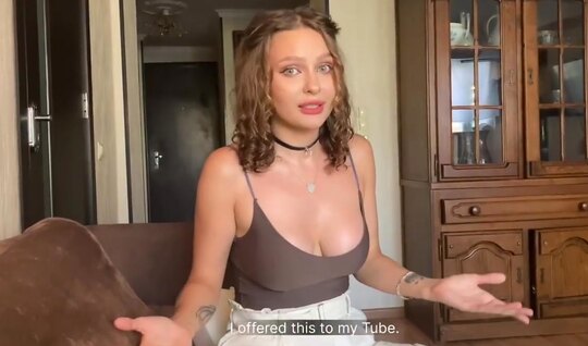 I persuaded my Russian neighbor to substitute her ass for anal fucking 