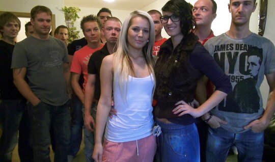 A young girl was passed around in a group casting 