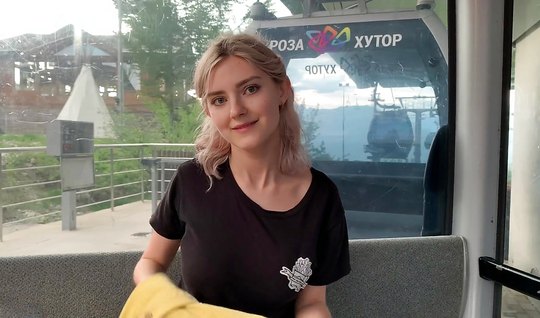 Russian girl makes Blowjob and jerks off dick to his friend on camera 