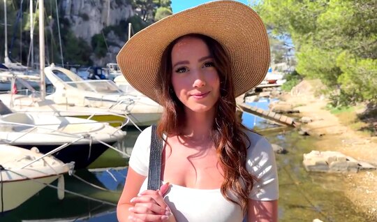 Outdoors, the cutie had a great time with a hot dick 