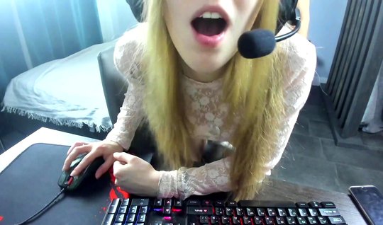 Russian blonde standing in a pose doggy style shoots home sex with a friend 