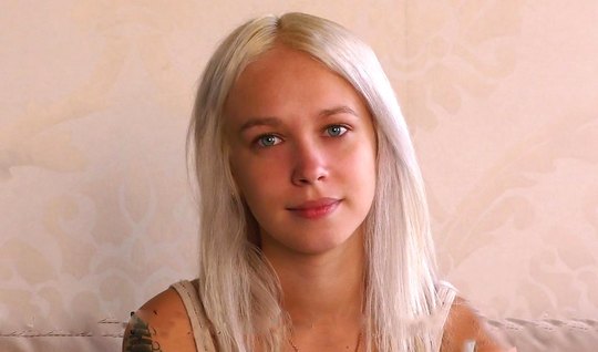 Russian blonde came to Woodmans casting and is ready to fuck in a doggystyle pose 