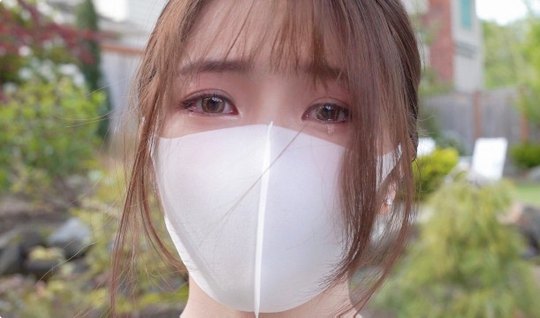 Masked Japanese woman with friend filming homemade porn with orgasm 
