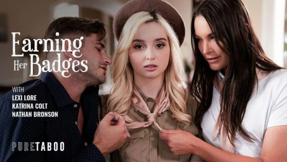 Pure Taboo | Earning Her Badges (Nathan Bronson, Katrina Colt, Lexi Lore) 