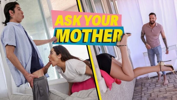Ask Your Mother | Lust Crazed MILF Chloe Amour Stuck And Wants Two Cocks (Quinton James, Chloe Amour, David Lee) 