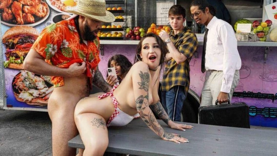 ⁣Brazzers | Food Truck Serves Big Oily Ass (James Angel, Anna Chambers) 
