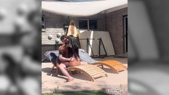 Hot Guys Fuck | Neighbors Get A Free Show - Trey Beacher Fucks Allison Lox In The Backyard! (Trey Beacher, Allison Lox) 