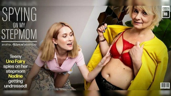 Mature.nl | Una Fairy Get To Lick Her Stepmom Nadines Wet Pussy After She Spied On Her Getting Undressed (Una Fairy, Nadine) 