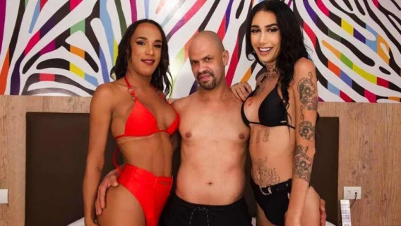 Pinko Tgirls | Anal Sex With A Very Horny Macho (Vitoria Mayer, Maira Dimov, Tony Lee) 