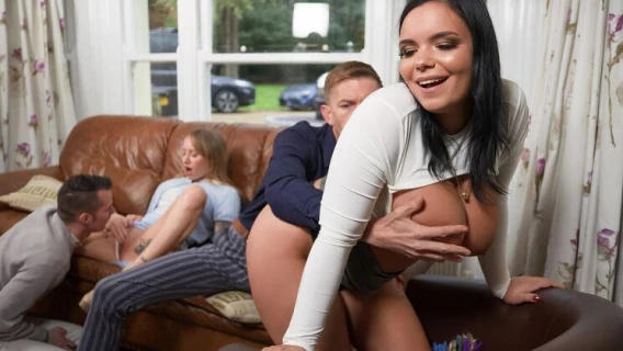 ⁣Brazzers | Soft Swinging Turns Hardcore (Sam Bourne, Sofia Lee, Danny D) 