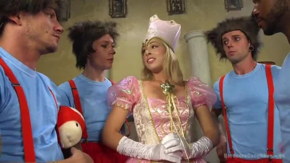 ⁣Hardcore Gangbang | Princess Peach Gets Fucked By Her Kingdom (Gage Sin, Mark Wood, Zoey Monroe) 