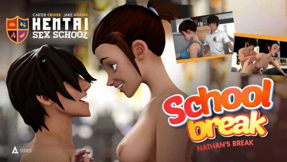 Adult Time Animation | Hentai Sex School Episode 7: Nathans Break (Carter Cruise, Jake Adams) 