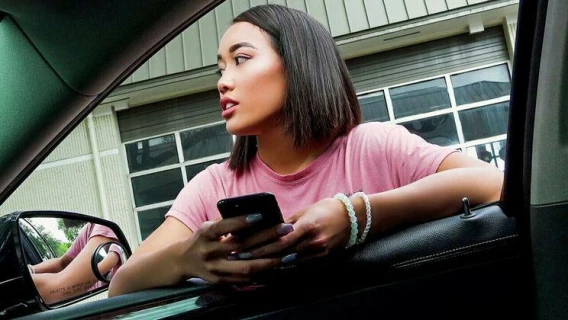 Stranded Teens | Horny Asian Turned On By Big Cock (Aria Skye, Tony Rubino) 