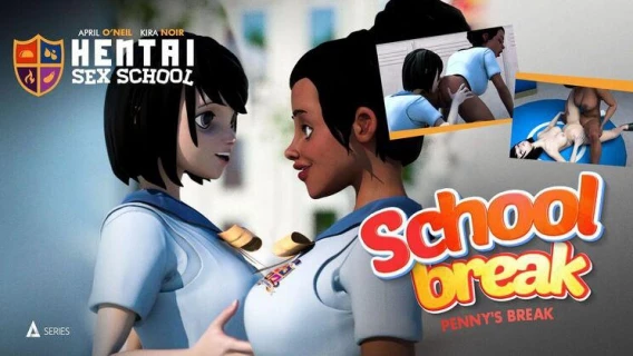 Adult Time Animation | Hentai Sex School Episode 8: Pennys Break (April Oneil, Kira Noir) 