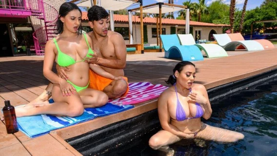 Moms Bang Teens | A Sunny Day For A Stepmom Threesome (Carmela Clutch, Max Fills, Hailey Rose) 