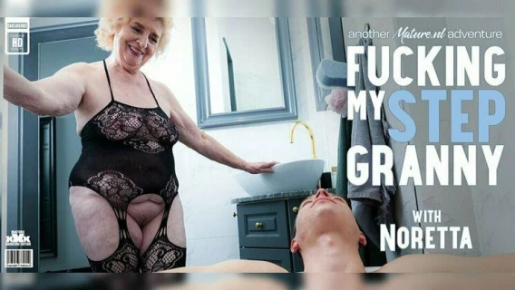 Mature.nl | Toyboy Loves Fucking His Shaved 72 Year Old Stepgrandma Noretta On Her Couch (Noretta, Nikki Nuttz) 