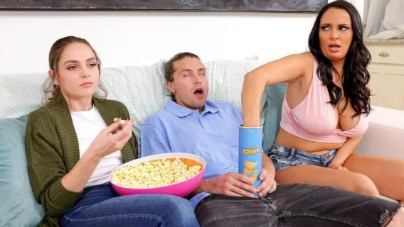 ⁣Brazzers | Sneaky Mid-Movie Fuck (Sofi Ryan, Jay Romero) 