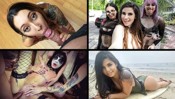 Team Skeet Selects | Tattoos And Cum (Honey Gold, Indica Flower, Val Steele) 