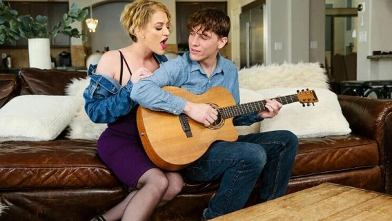 ⁣Seduced By A Cougar | Eve Laurence Will Teach A Sex Lesson To The Guitar Teacher (Rion King, Eve Laurence) 
