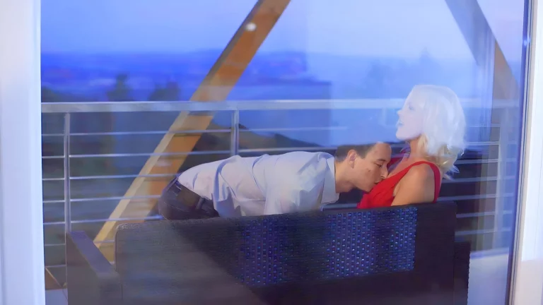 Petite Blonde Enjoys Intimate Date 