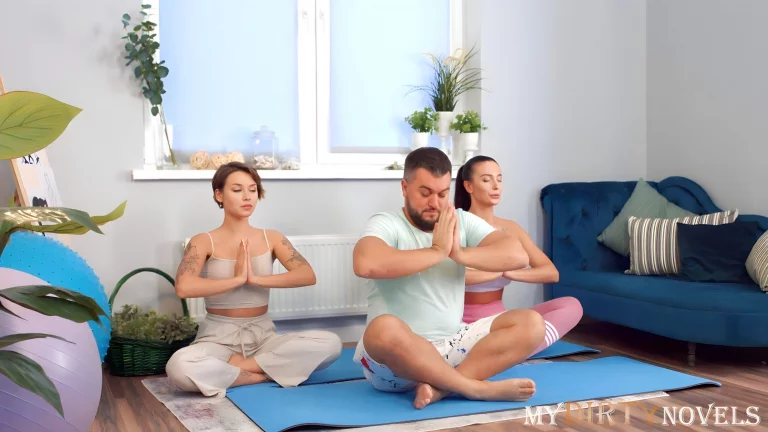 Couple Seduces Inked Yoga Instructor 