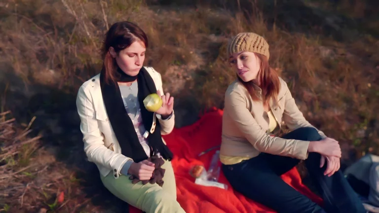 Te*** Lesbians Making Love Outdoor 