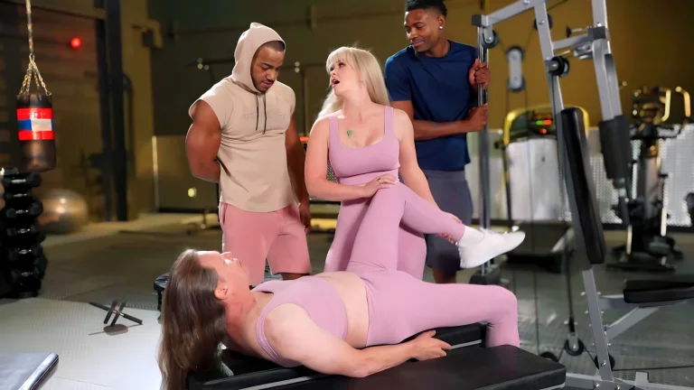 Gorgeous Kay Carter Has Her Tight Holes Ravaged By 2 Black Studs While Her Cuck Watches 