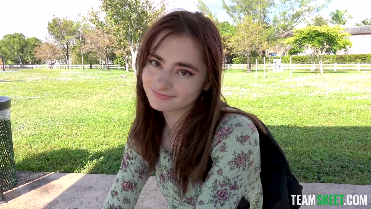 Shy Girl At The Park  