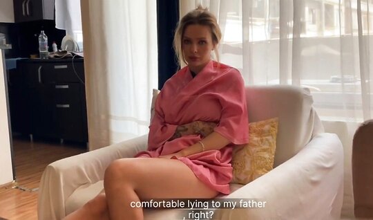 Russian neighbor showed off her big tits and wanted sex 