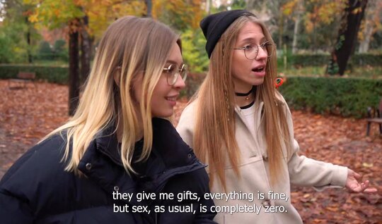 Russian chicks with new friends have group sex 