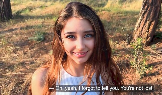 A young Russian girl agreed to have sex outdoors 