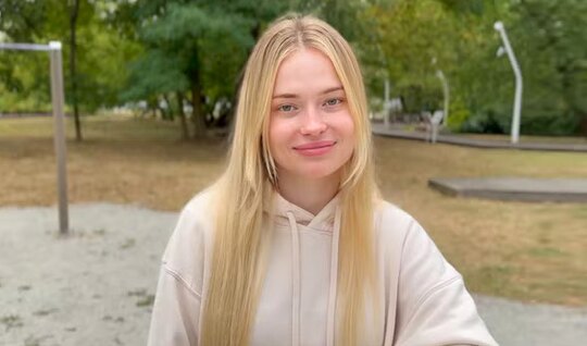 ⁣Pick-up artist on the street picks up a Russian blonde for sex video in the first person 
