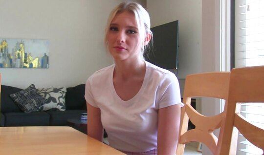 The blonde agreed to have sex with her friend 