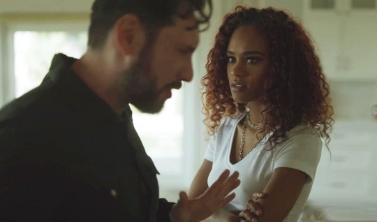 Mulatto enjoys her boyfriends big dick after a quarrel 