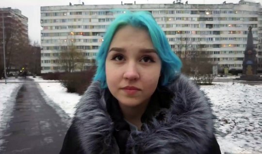 Russian girl agreed to hot sex for an overnight stay 